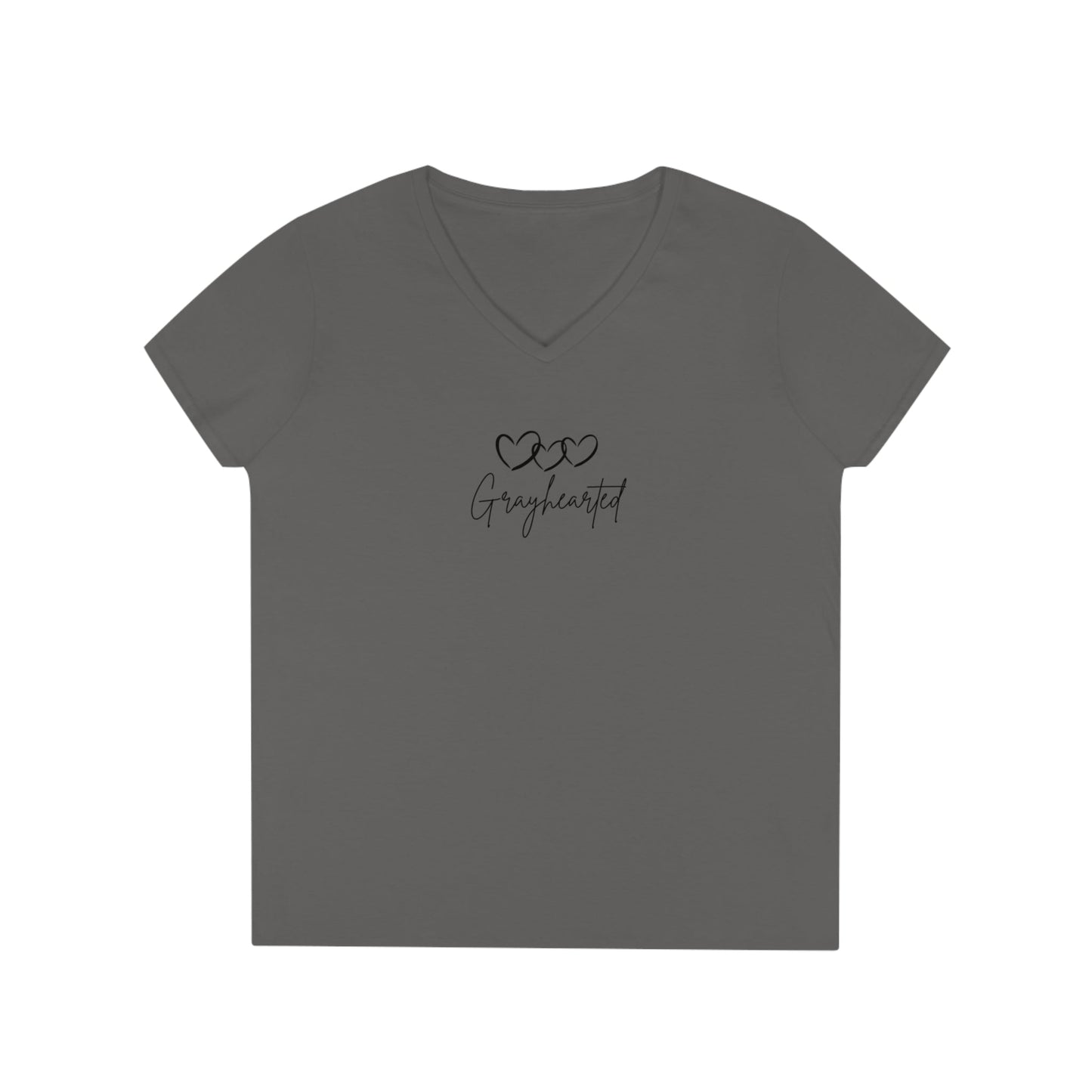 Grayceful 3 hearts Ladies' V-Neck T-Shirt