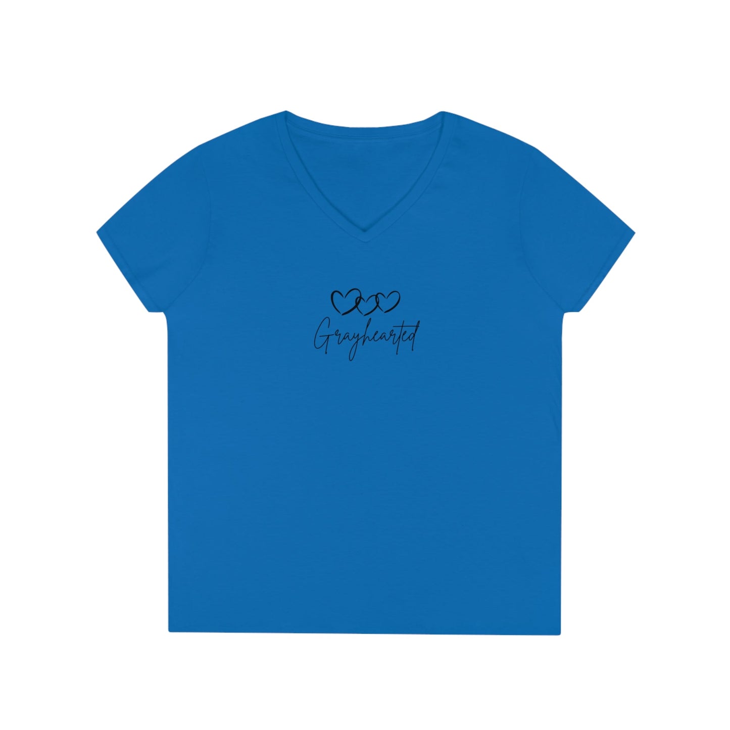 Grayceful 3 hearts Ladies' V-Neck T-Shirt