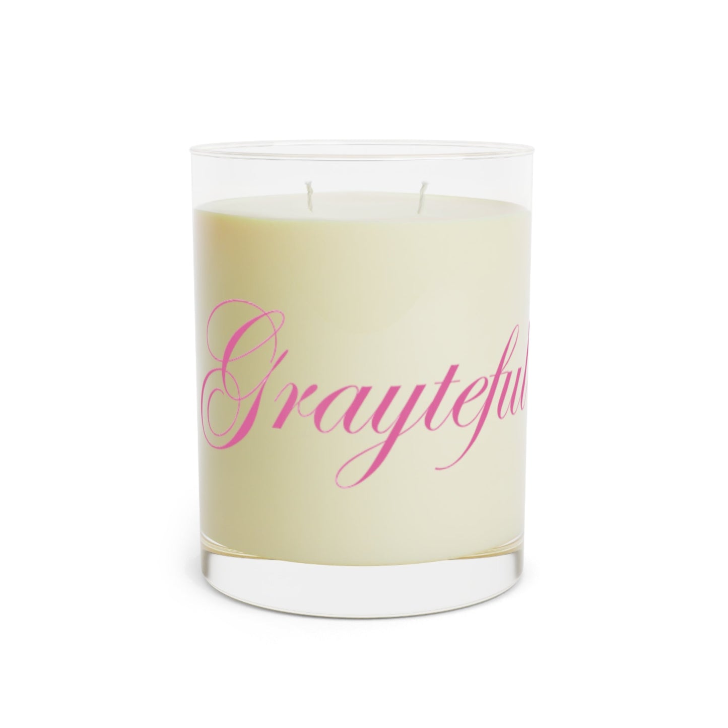 Grayteful Scented Candle - 11oz Full Glass for Relaxation & Celebration