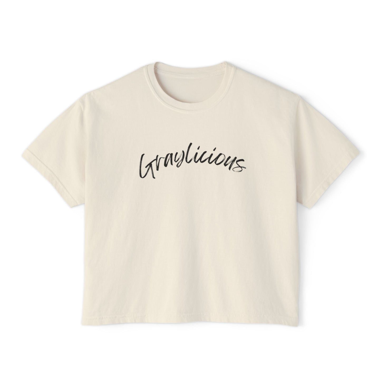 Women's Boxy Tee " Graylicious"