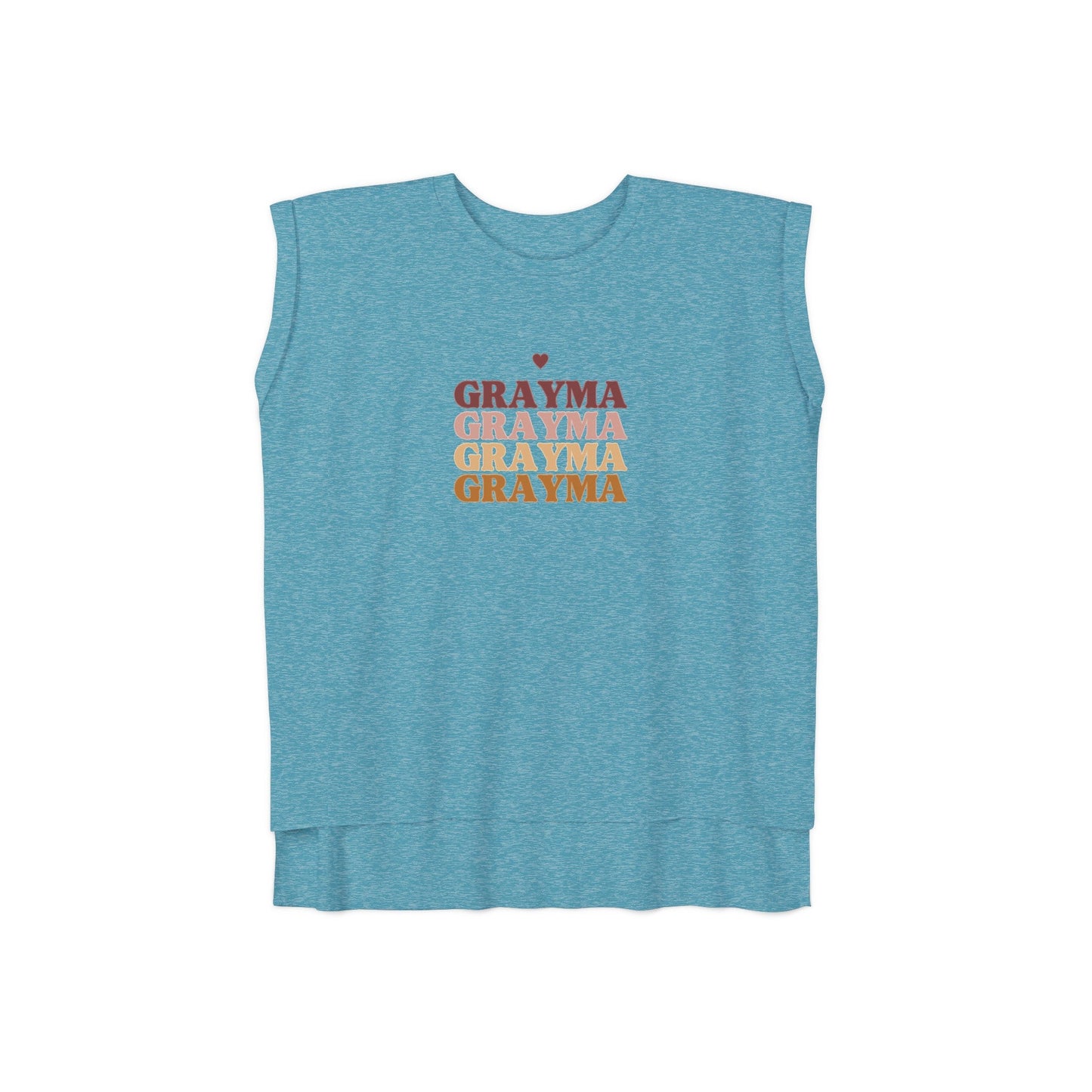 Women’s Flowy Rolled Cuffs Muscle Tee