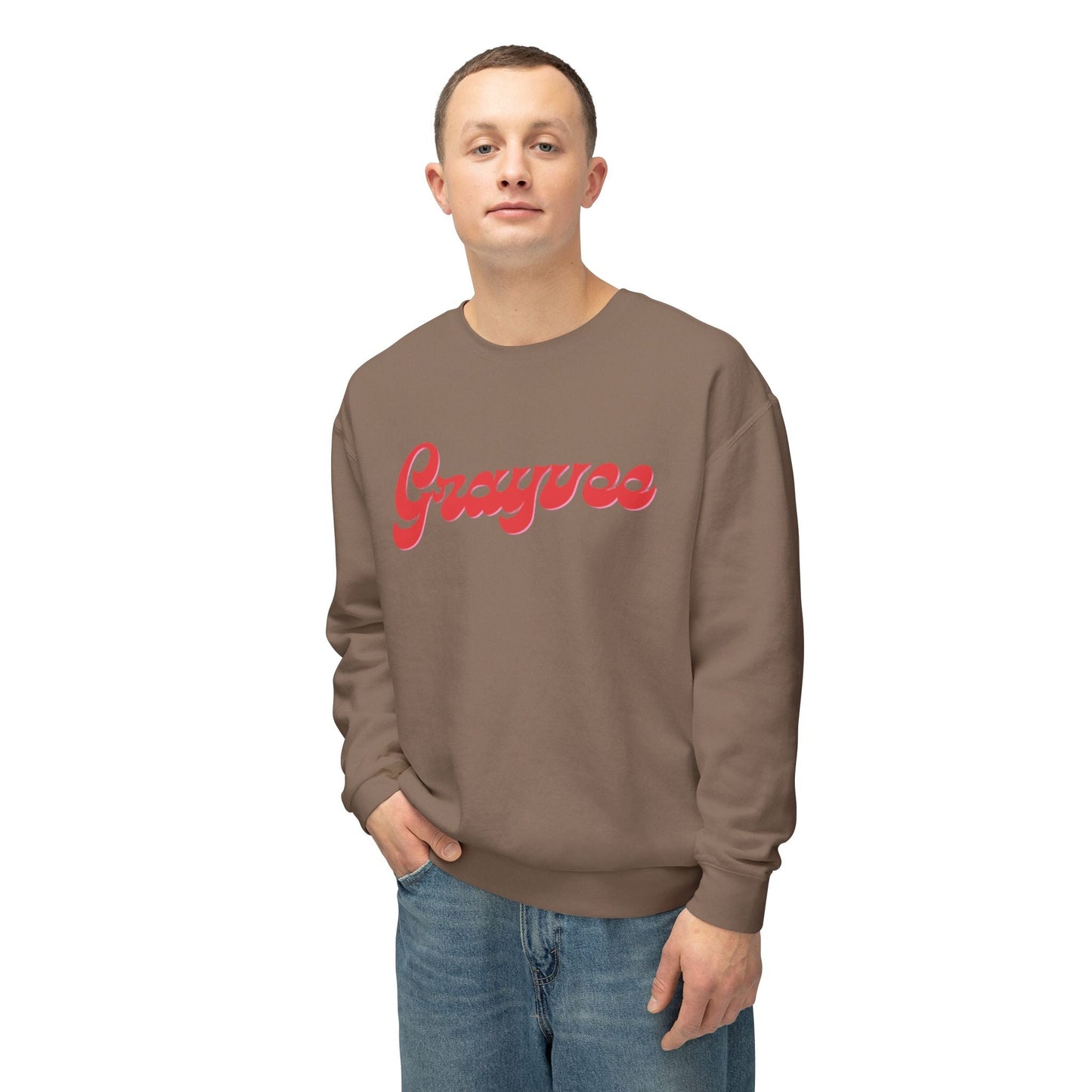 Unisex Lightweight Crewneck Sweatshirt "Grayvee"