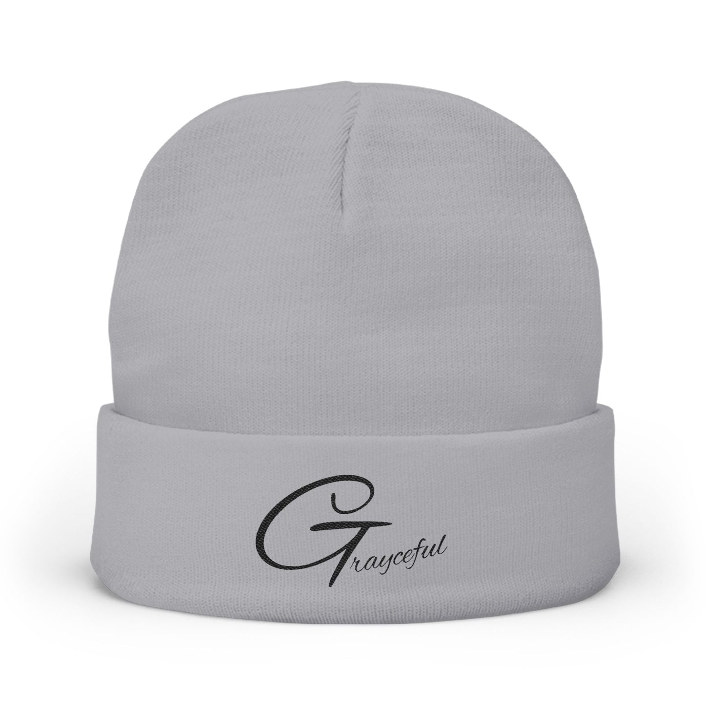 Grateful Embroidered Knit Beanie, Cozy Winter Hat, Gift for Her, Casual Beanie, Trendy Cap, Fall Accessories