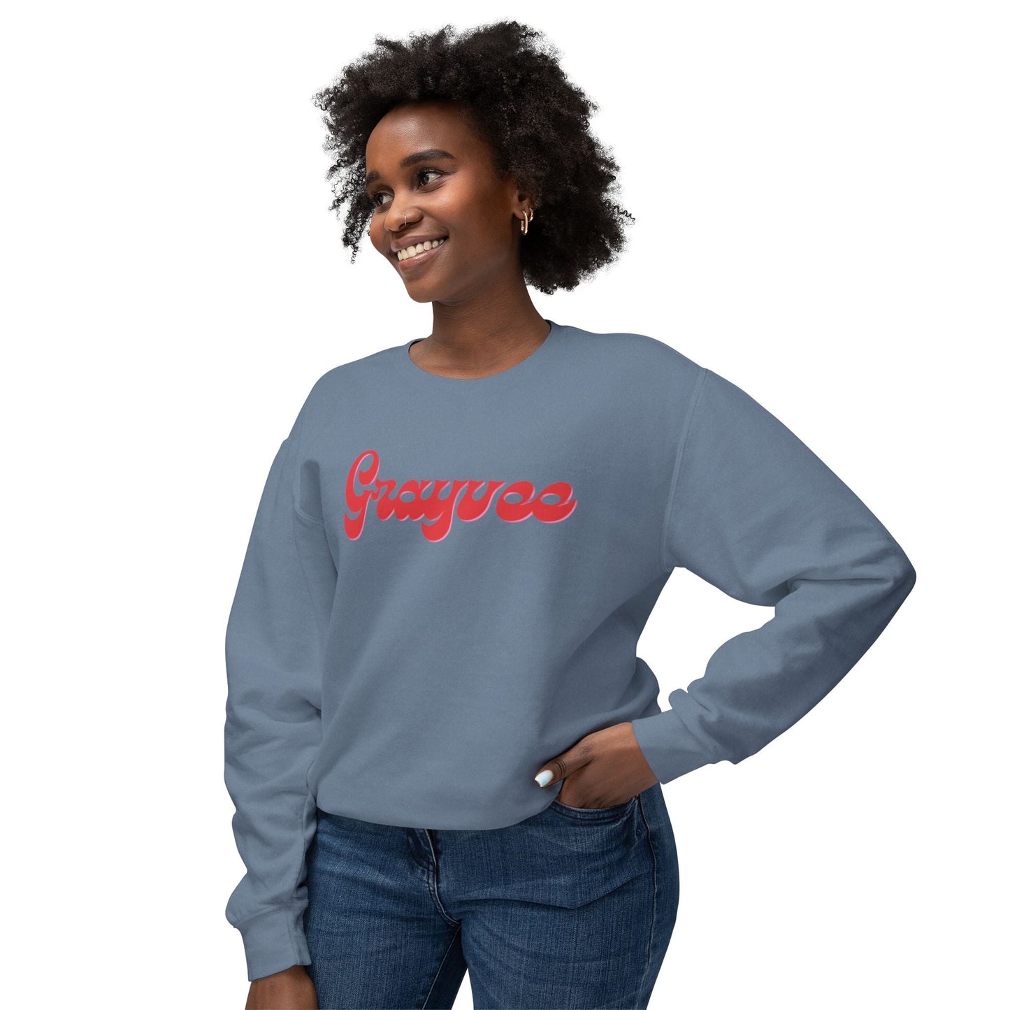 Unisex Lightweight Crewneck Sweatshirt "Grayvee"
