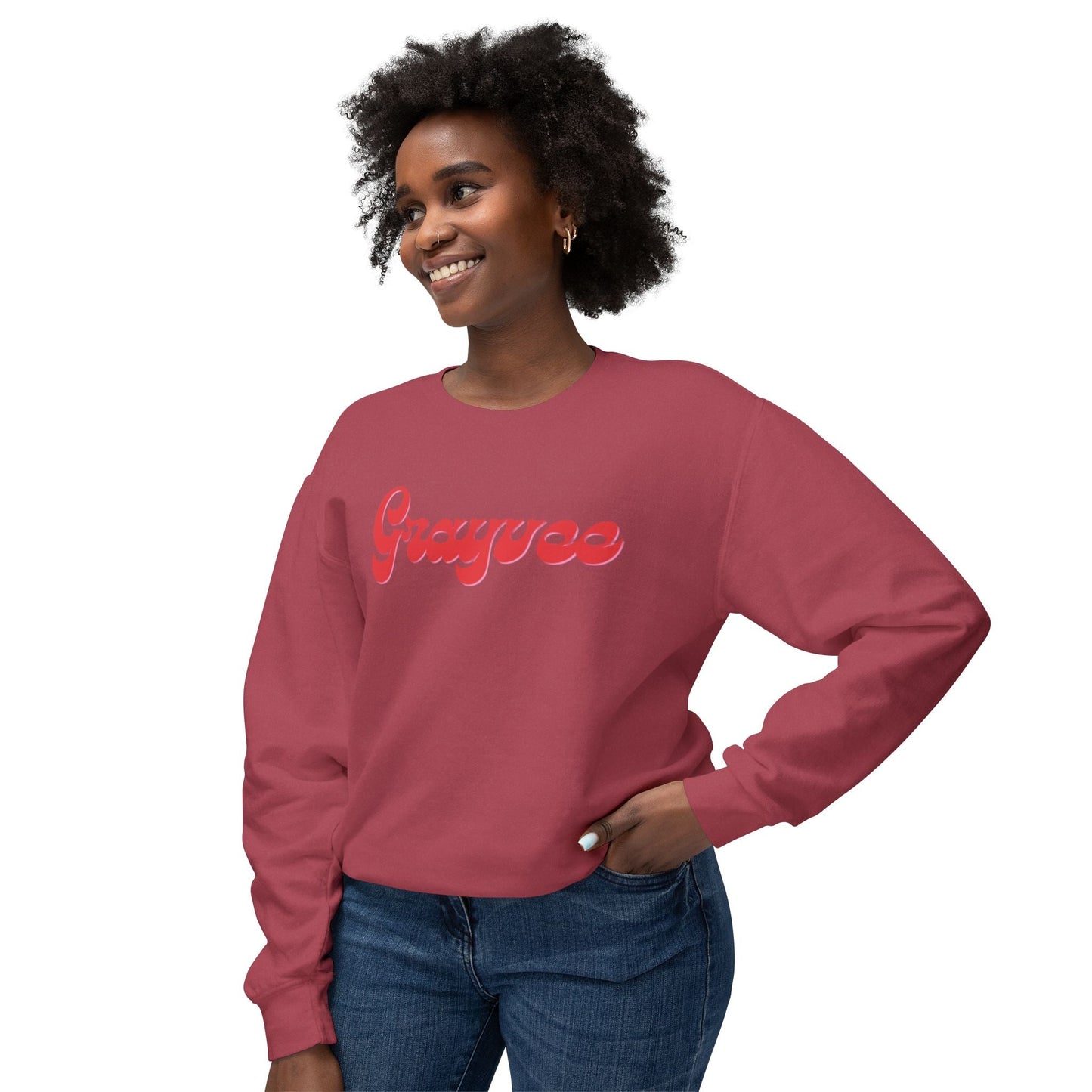 Unisex Lightweight Crewneck Sweatshirt "Grayvee"
