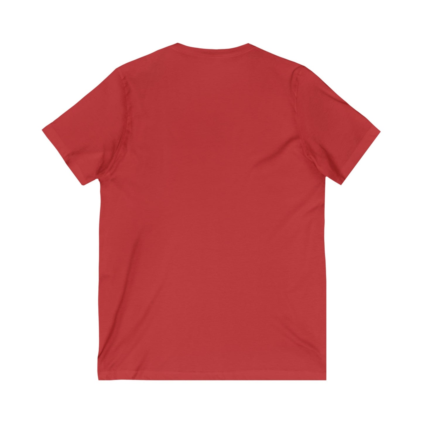 Unisex Jersey Short Sleeve V-Neck Tee Gray word puns