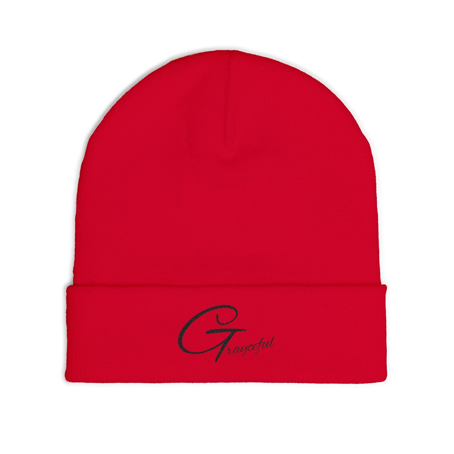 Grateful Embroidered Knit Beanie, Cozy Winter Hat, Gift for Her, Casual Beanie, Trendy Cap, Fall Accessories